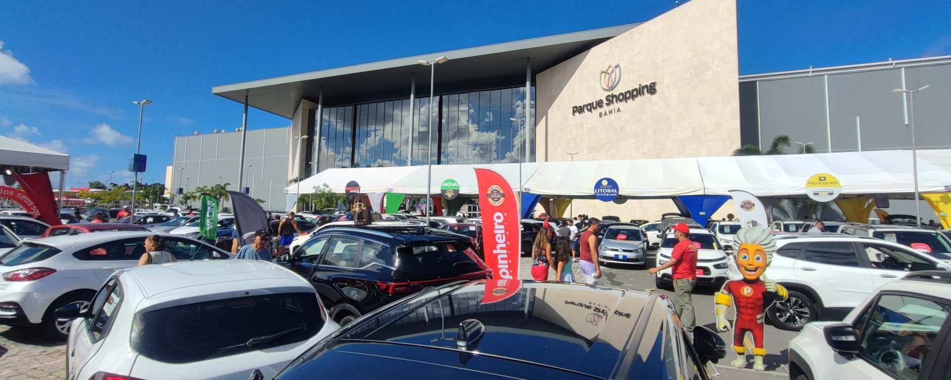 parque shopping feira de veículos